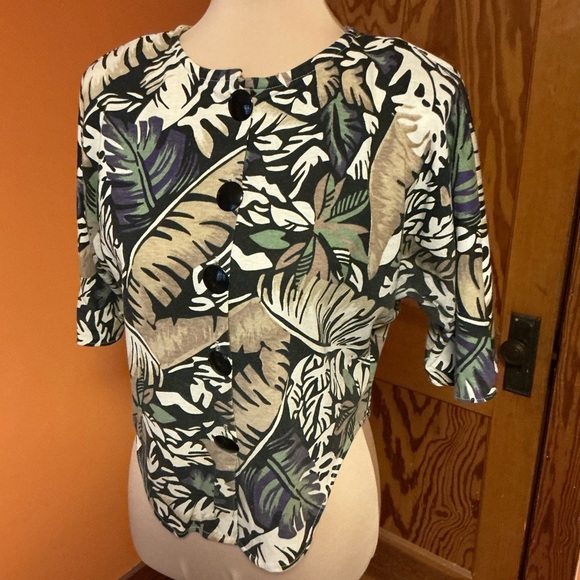 Vintage 80s Tropical vibes shirt - Picture 10 of 12